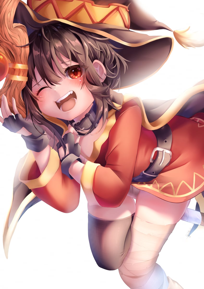 megumin (kono subarashii sekai ni shukufuku wo!) drawn by cyan_paint