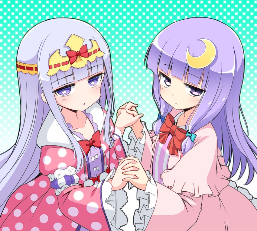 patchouli knowledge and aurora sya lis kaymin (touhou and 1 more) drawn by iganseijin