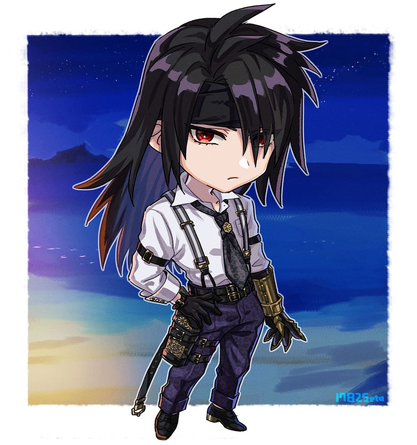vincent valentine (final fantasy and 2 more) drawn by 1782seta
