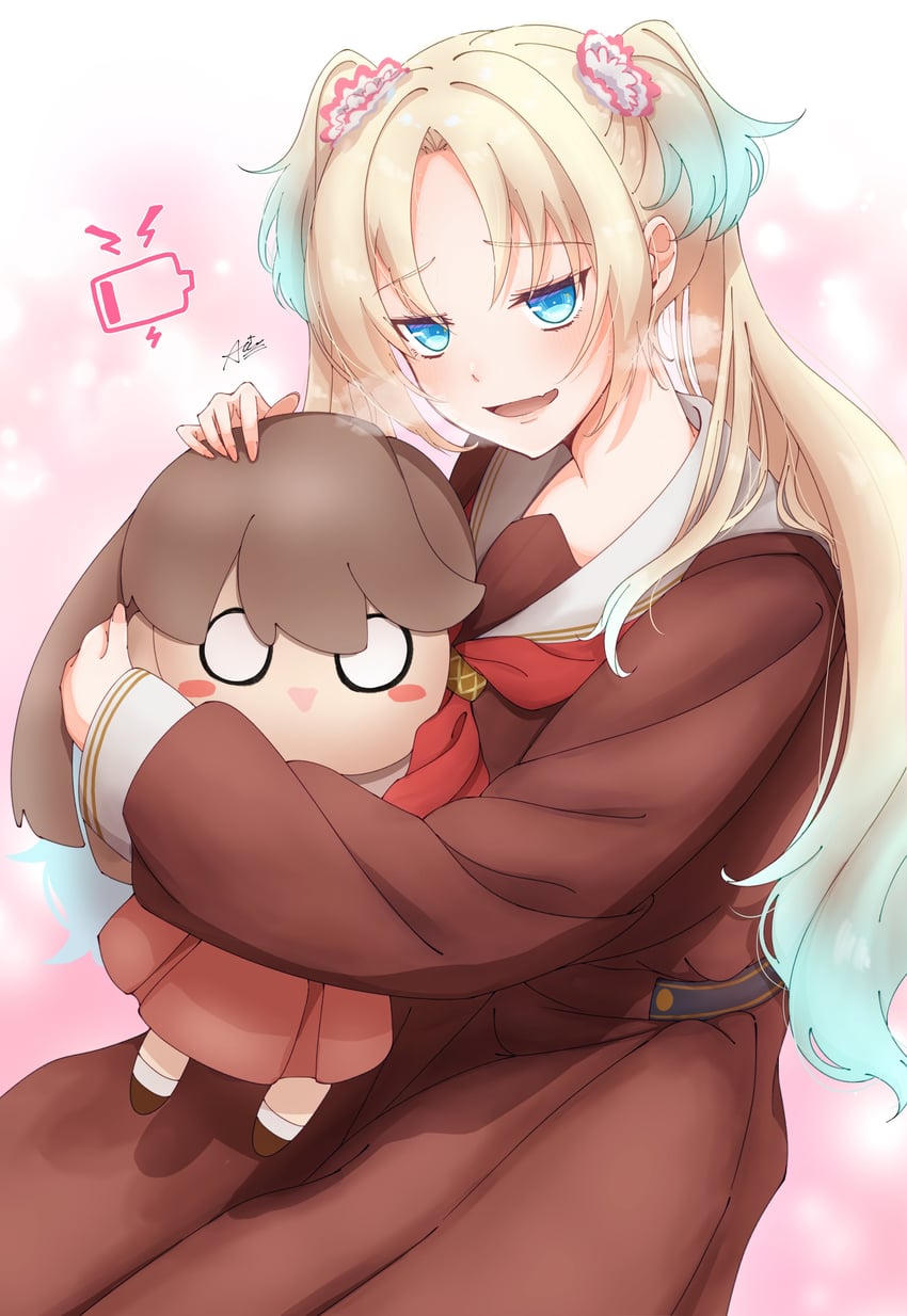 fujishima megumi and osawa rurino (love live! and 1 more) drawn by aria_(stareikachan)