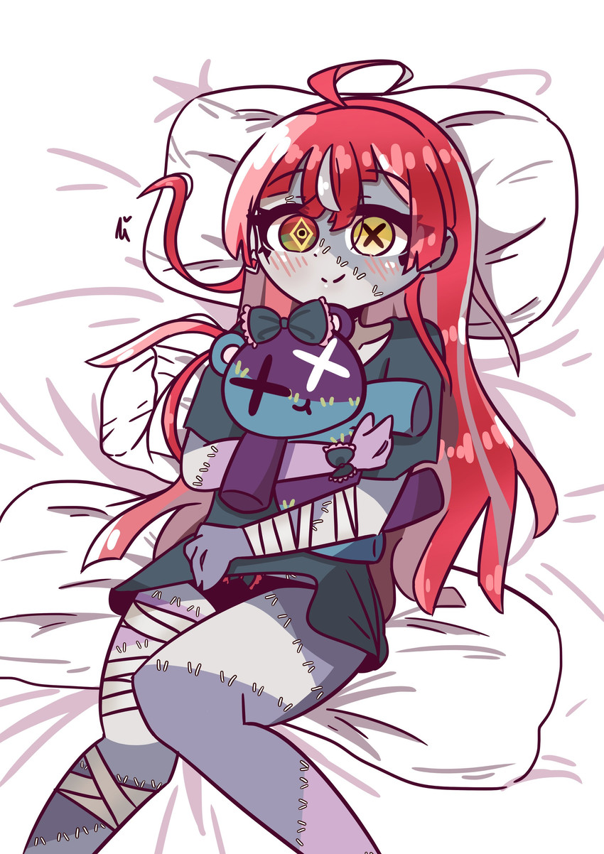 kureiji ollie and udin (hololive and 1 more) drawn by touya_sketch
