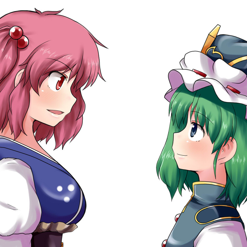 shiki eiki and onozuka komachi (touhou) drawn by mono_(mono60)