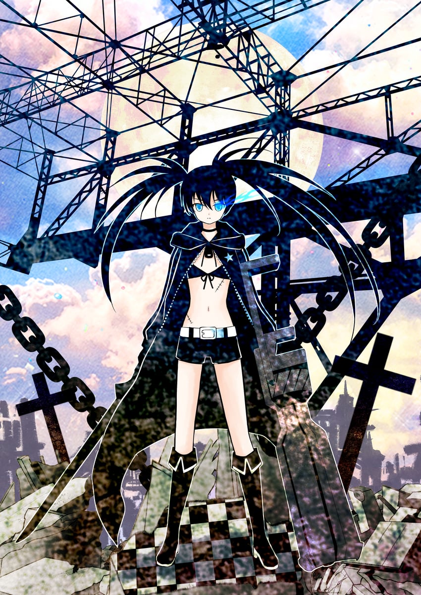 black rock shooter (black rock shooter) drawn by mitsuki_aria