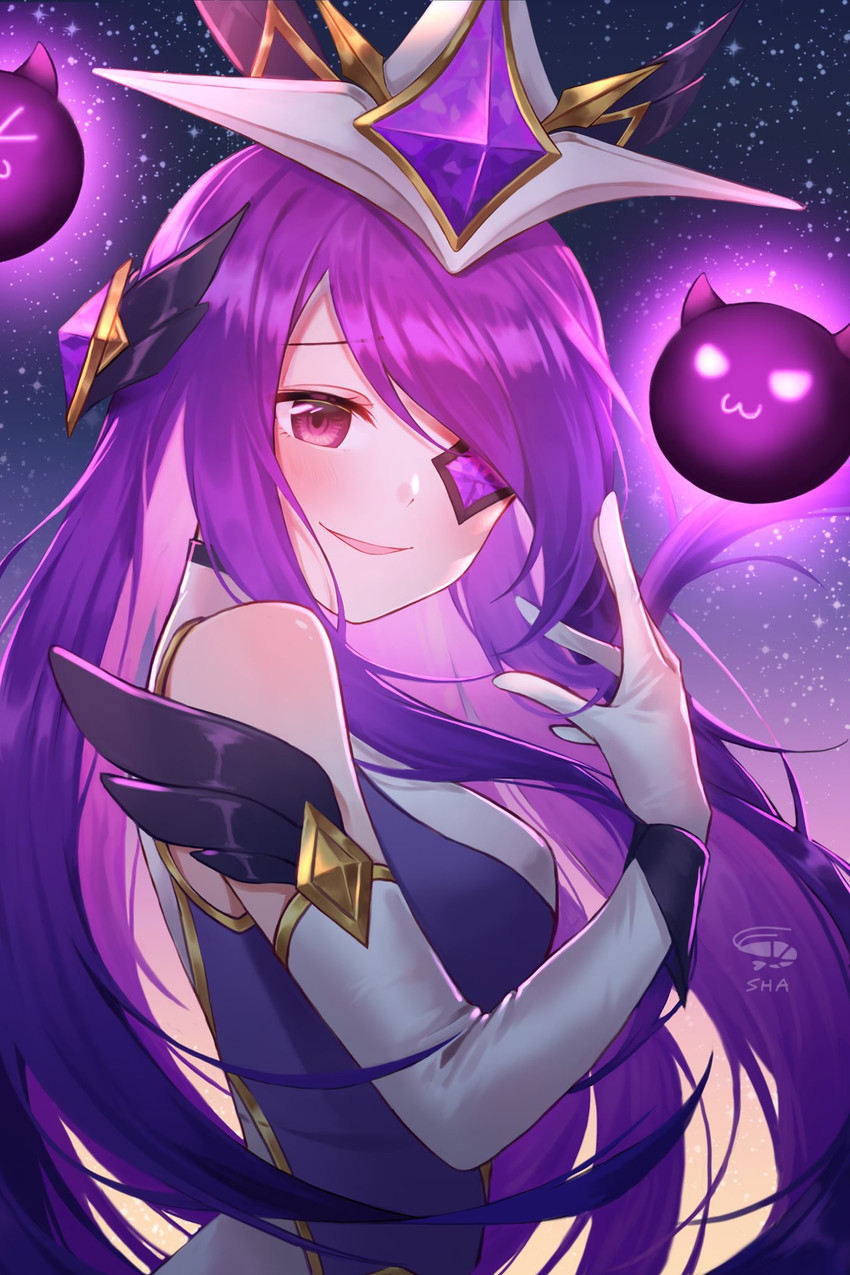 syndra and star guardian syndra (league of legends) drawn by shrimp_cake