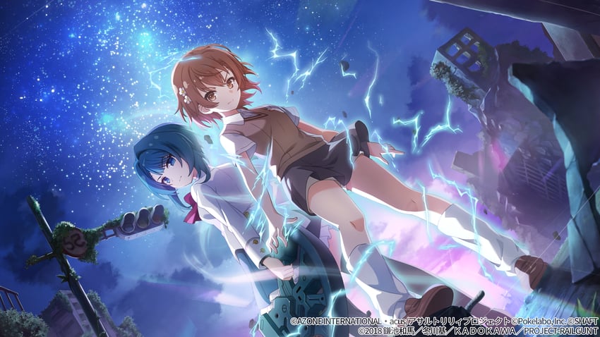 misaka mikoto and aizawa kazuha (toaru majutsu no index and 2 more)