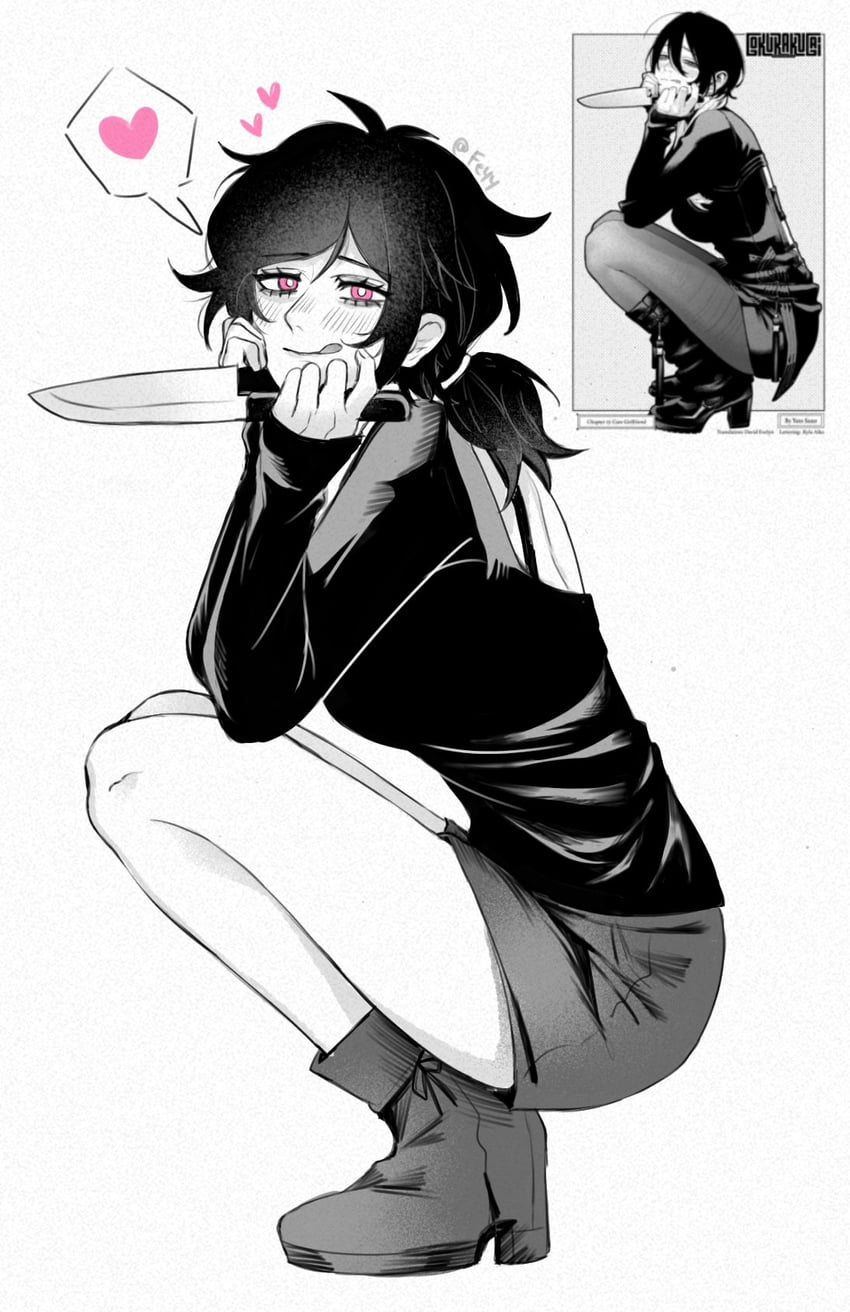 ashley graves and utsuro (the coffin of andy and leyley and 1 more) drawn by felichiii