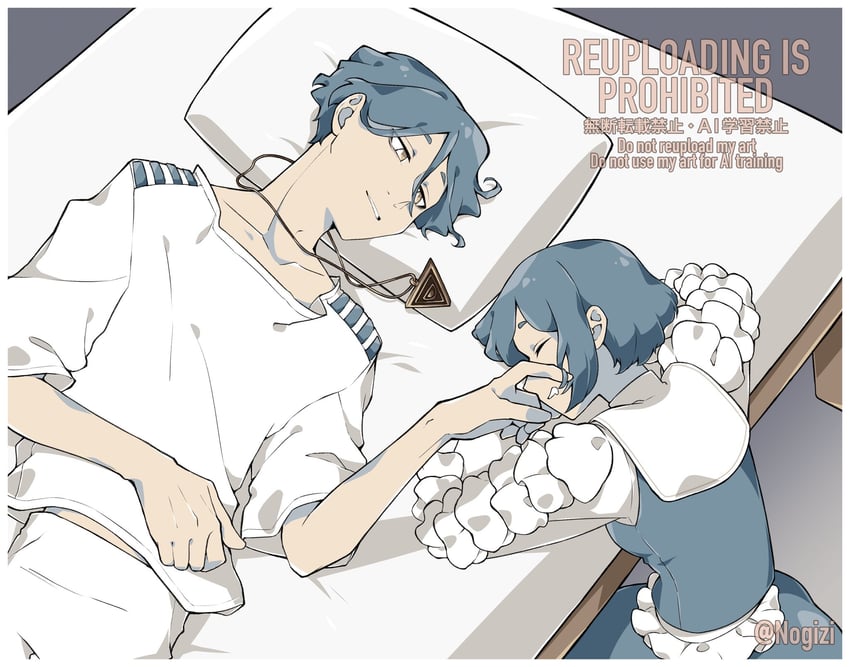 fukurai azami and meguriya ayumu (toshi densetsu kaitai center) drawn by nogizi