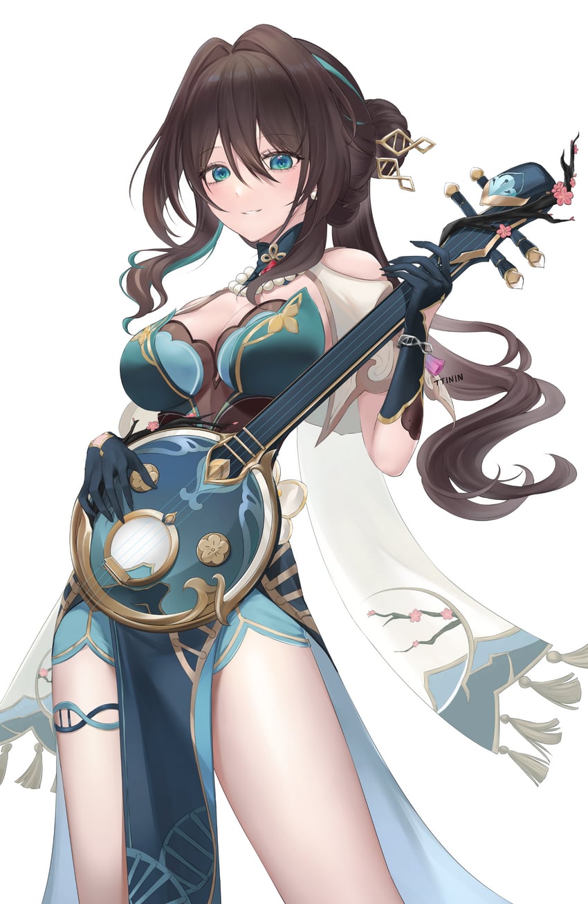 ruan mei (honkai and 1 more) drawn by kotneo