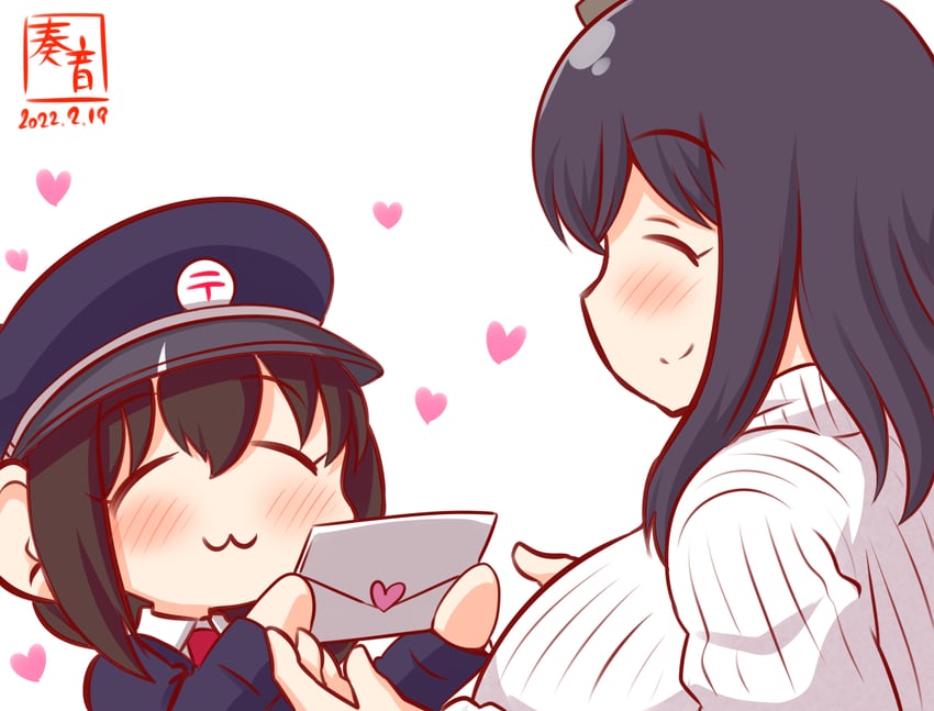 shigure and yamashiro (kantai collection) drawn by kanon_(kurogane_knights)