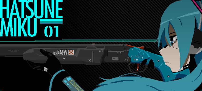 hatsune miku (vocaloid and 1 more) drawn by unblueable