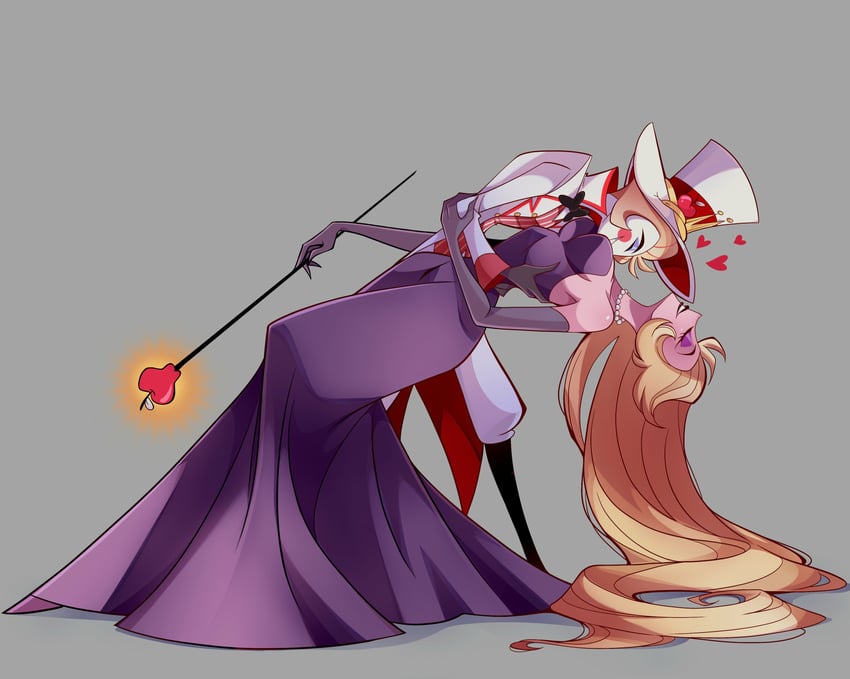 lucifer morningstar and lilith (hazbin hotel) drawn by chandllucky