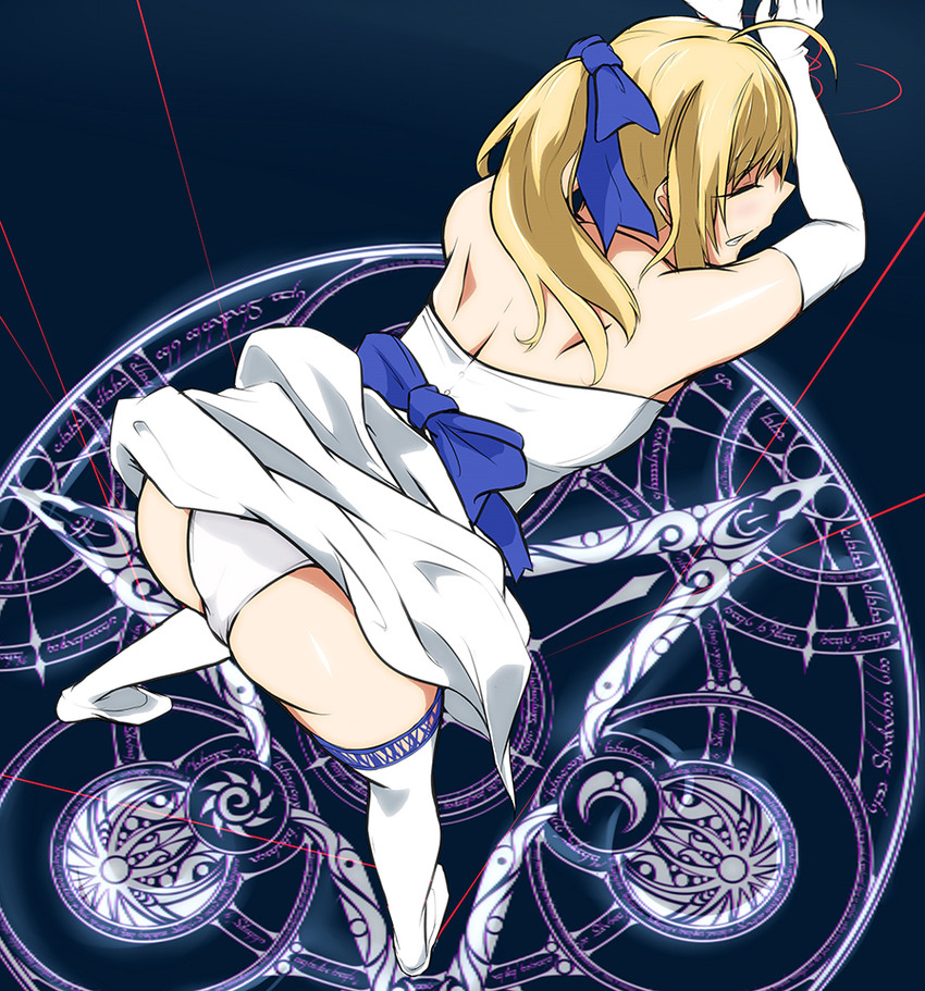 artoria pendragon and saber (fate and 2 more) drawn by den_(kur0_yuki)