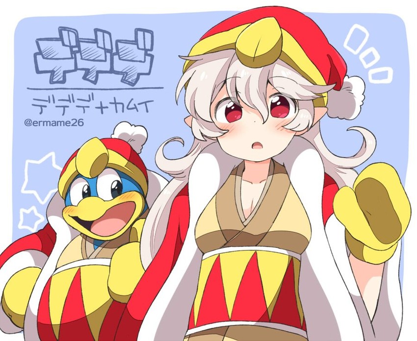female corrin and king dedede (fire emblem and 3 more) drawn by eromame