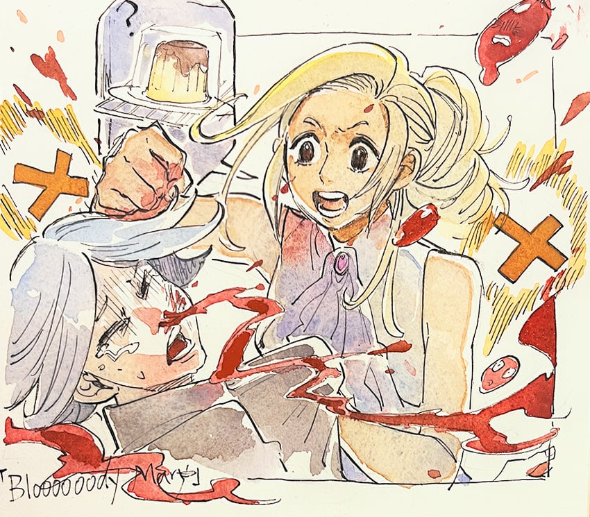zakuro custard and lynch fullbokko (hunter x hunter) drawn by rakuko