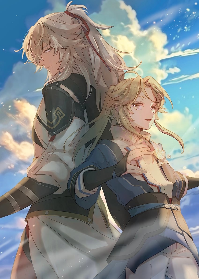 jing yuan and yanqing (honkai and 1 more) drawn by hinata0313