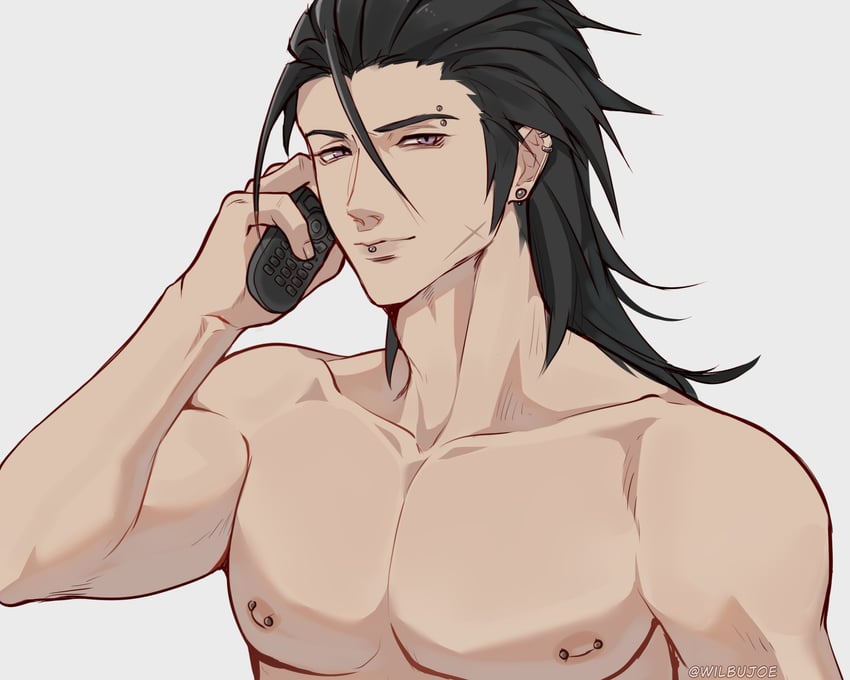 zack fair (final fantasy and 1 more) drawn by wilbujoe