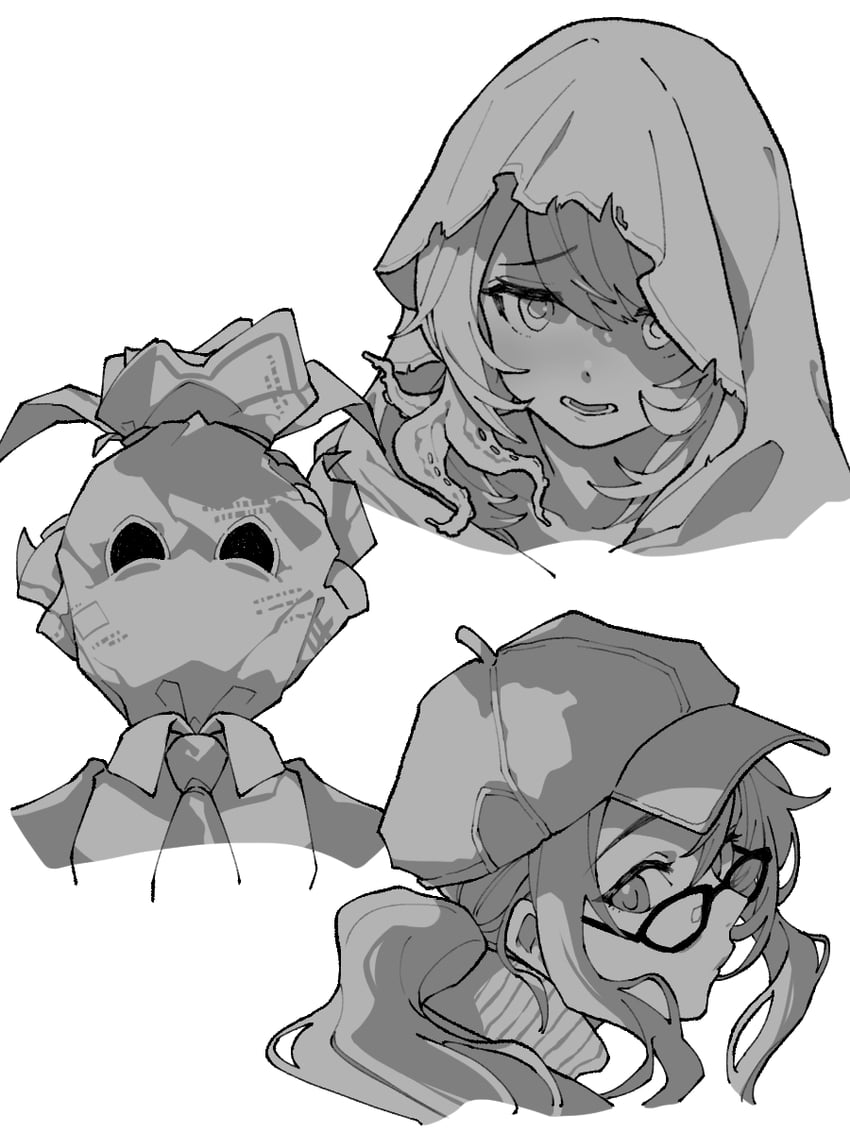 melania, poltergeist, and onion (reverse:1999) drawn by kaeru_(uj26cobrsv)