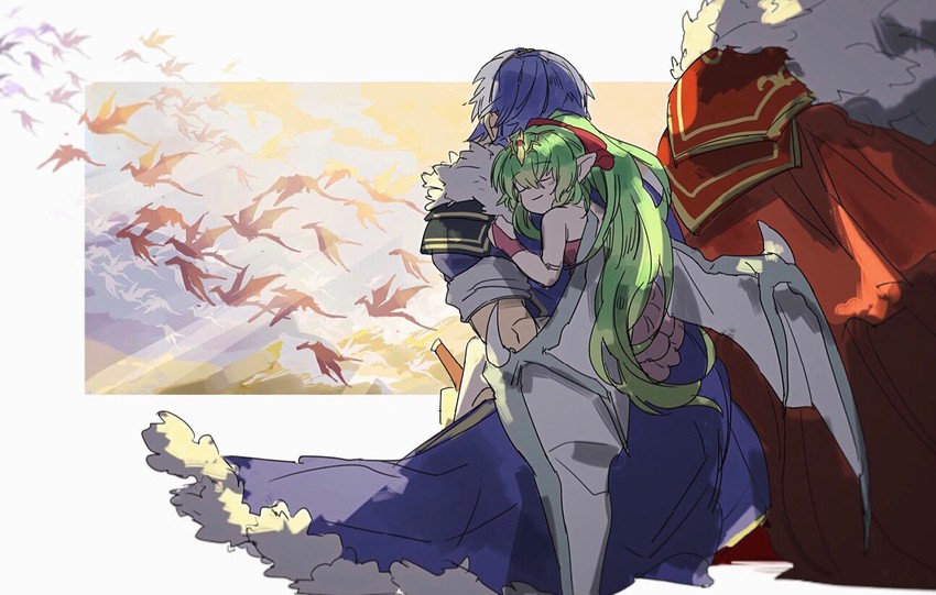tiki, marth, and hardin (fire emblem and 2 more) drawn by nonomori_(anst_nono)