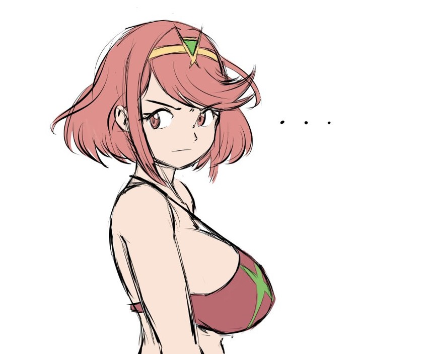 pyra (xenoblade chronicles and 1 more) drawn by ryan_m