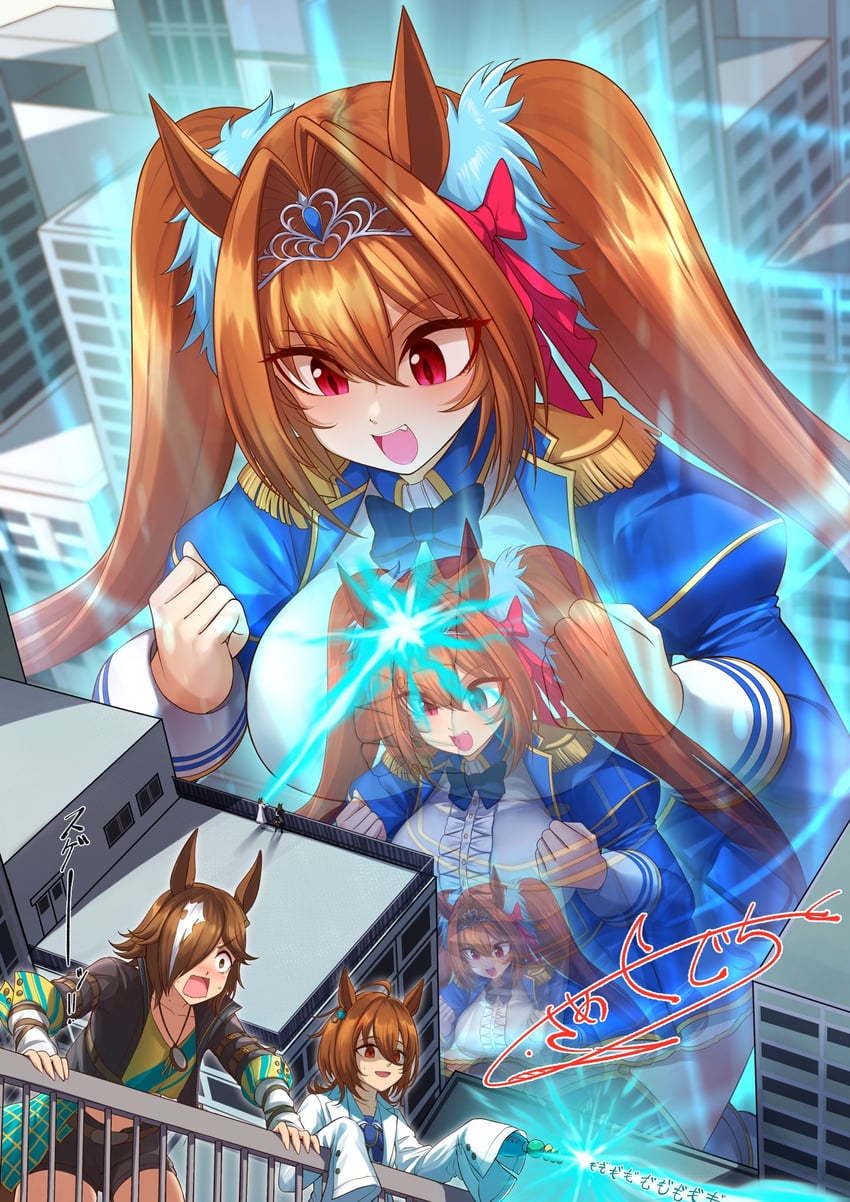 agnes tachyon, daiwa scarlet, and vodka (umamusume) drawn by same_kujira_(challenger_310)