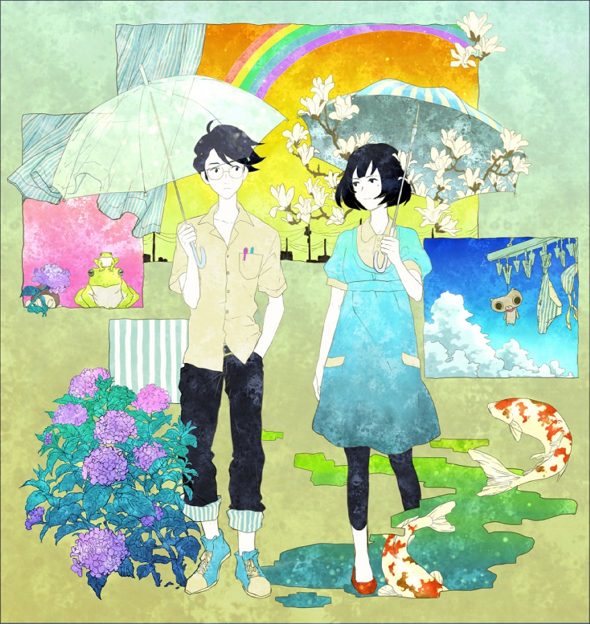 akashi, watashi, and ozu (yojouhan shinwa taikei) drawn by suhoi