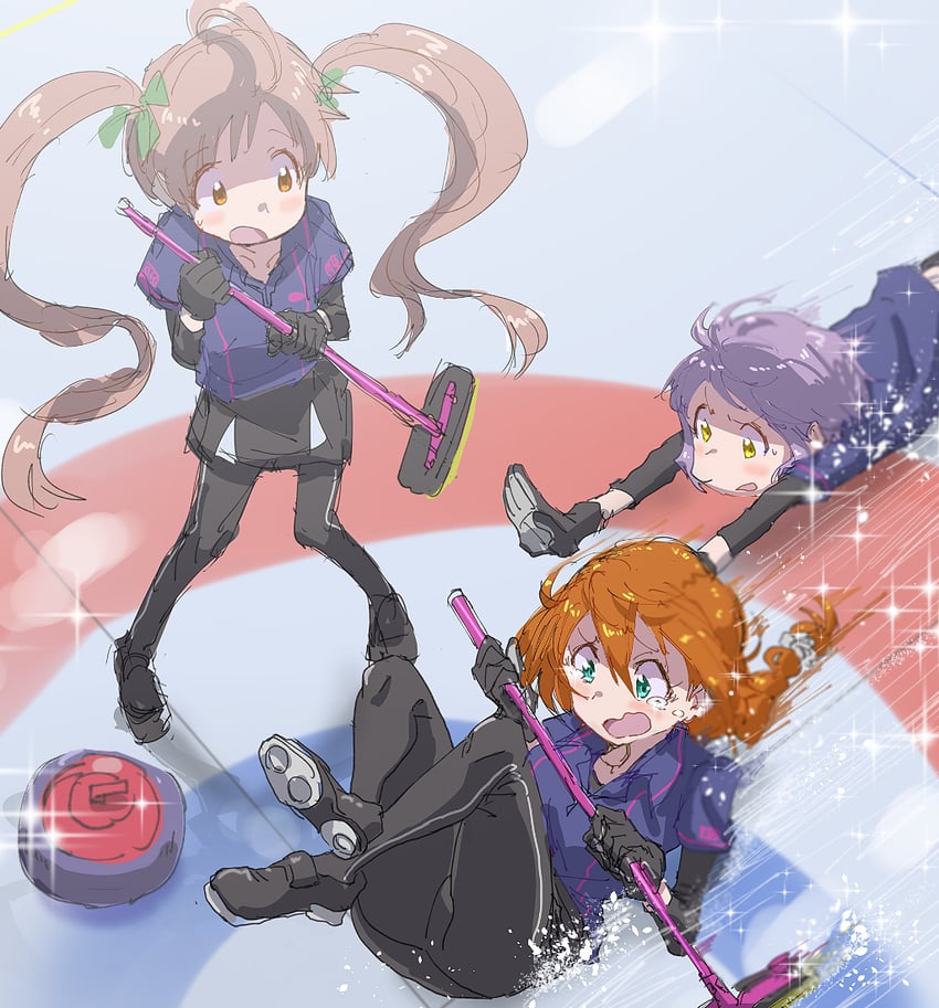 makabe mizuki, hakozaki serika, and baba konomi (idolmaster and 1 more) drawn by ogasawara