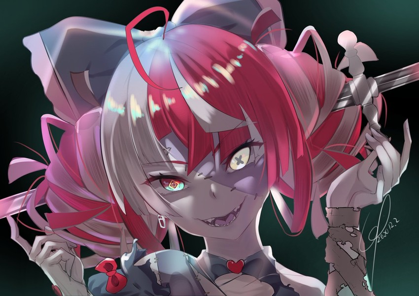 kureiji ollie (hololive and 1 more) drawn by urotare