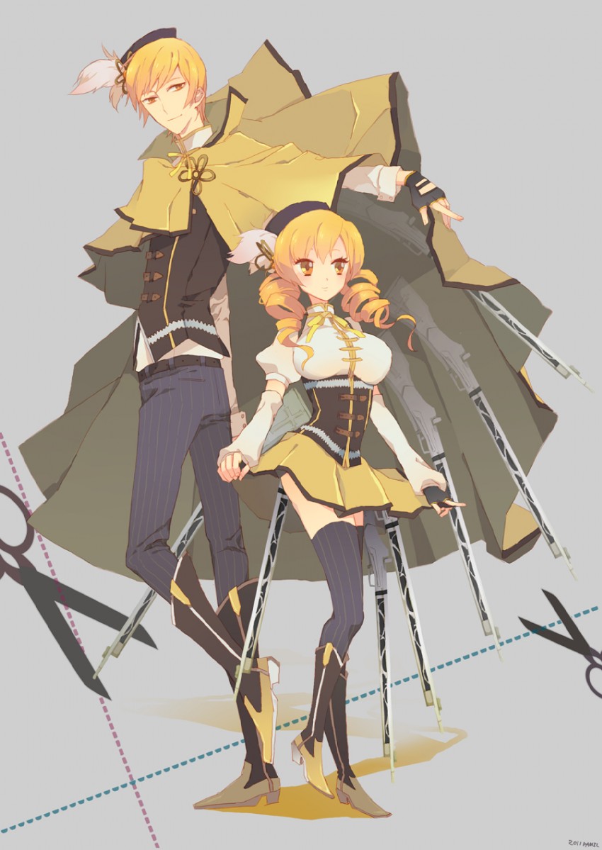 tomoe mami (mahou shoujo madoka magica) drawn by punch_(punchrecipe)