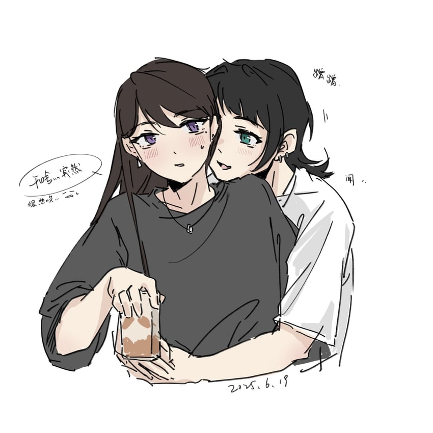 shiina taki and yahata umiri (bang dream! and 1 more) drawn by eyouu111111