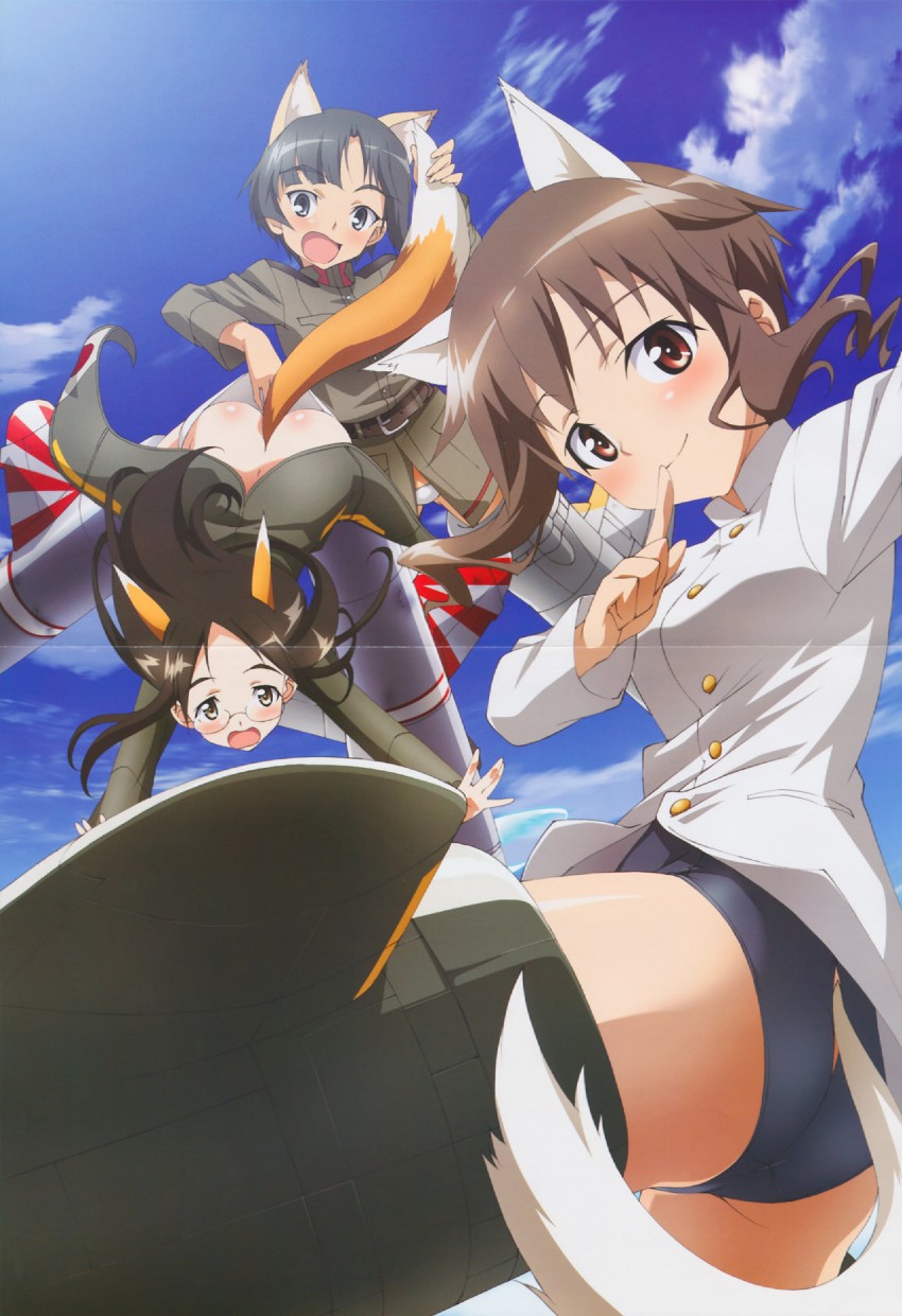 takei junko, suwa amaki, and nakajima nishiki (world witches series and 1 more) drawn by yamamoto_shuuhei