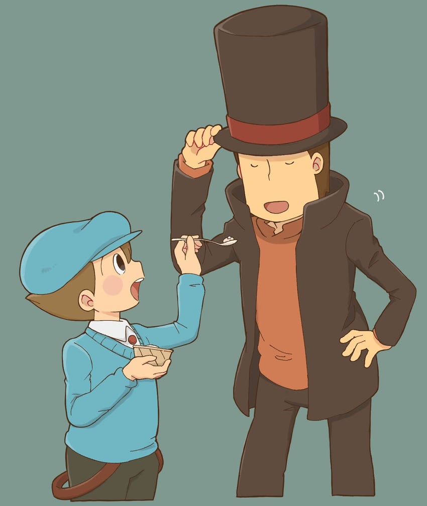 hershel layton and luke triton (professor layton) drawn by kiwami_(kiwamimuneko)