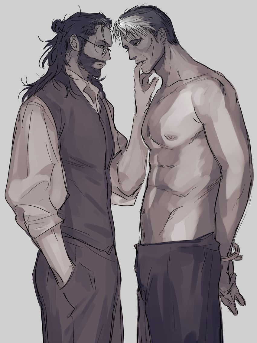 albus dumbledore and gellert grindelwald (wizarding world and 1 more) drawn by komodo1234567