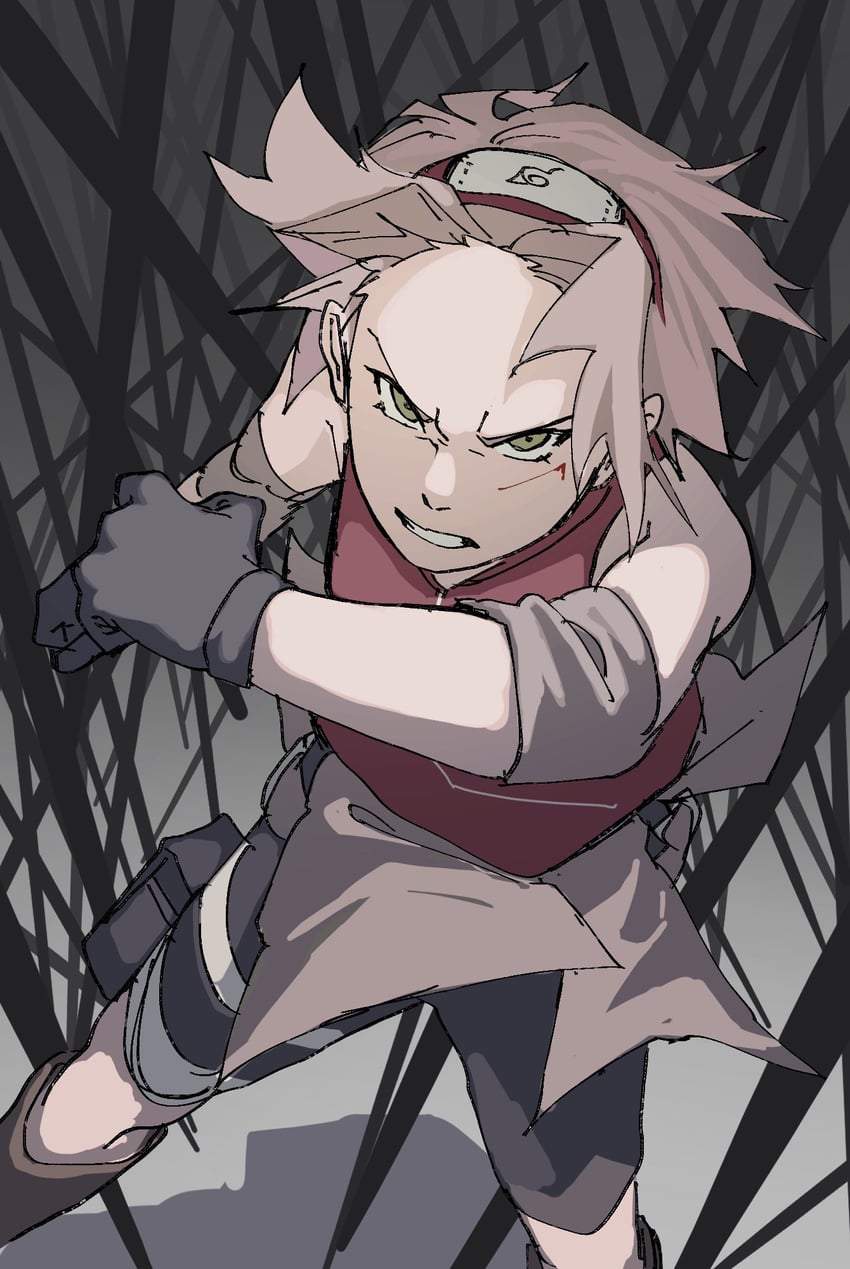 haruno sakura (naruto and 1 more) drawn by pnpk_1013