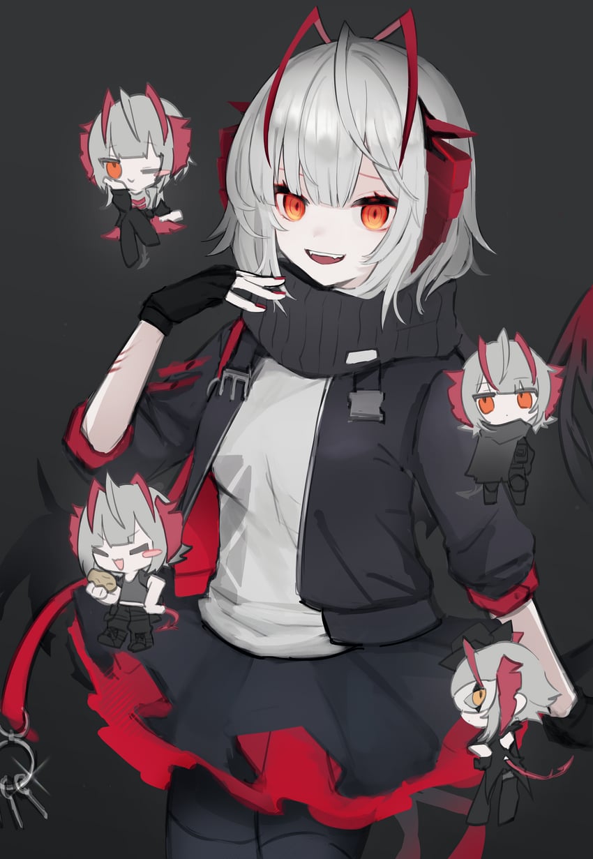 w (arknights and 1 more) drawn by 3rd_rb