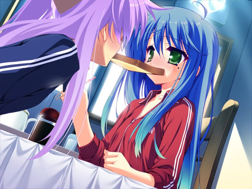 hiiragi kagami and izumi konata (lucky star and 1 more) drawn by munyuu
