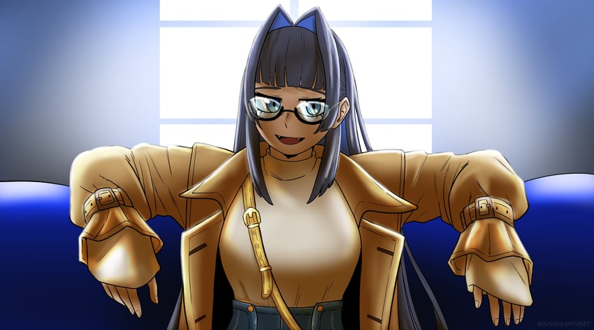 ouro kronii (hololive and 1 more) drawn by spriggantweet