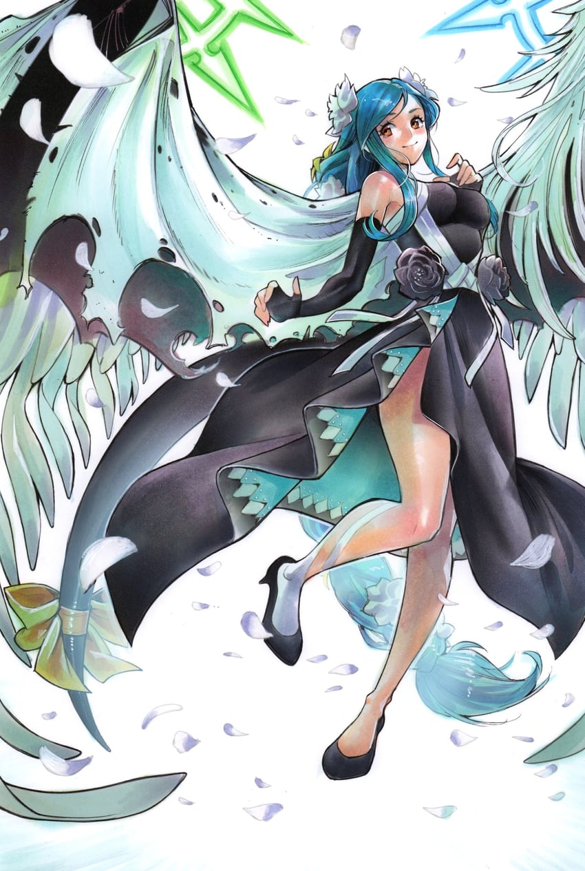 dizzy, necro, undine, and queen dizzy (guilty gear and 1 more) drawn by rodrigo_yoshimiya