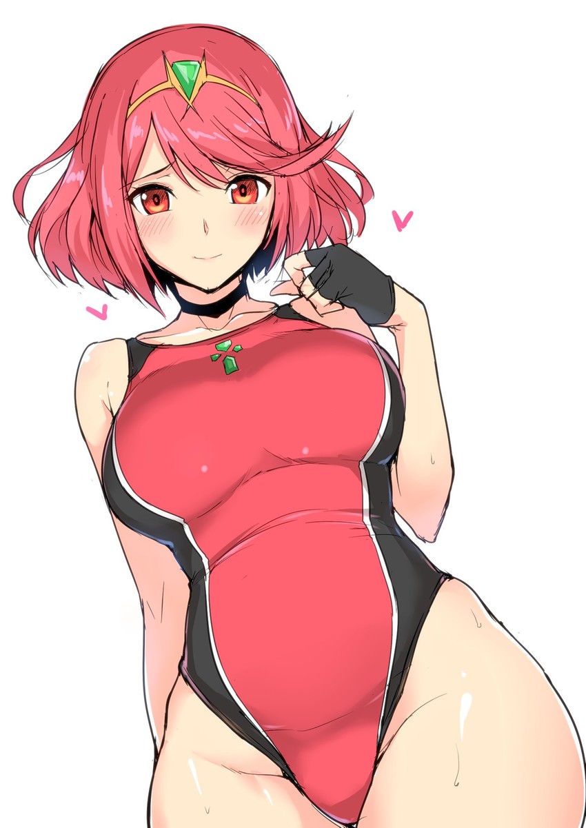 pyra (xenoblade chronicles and 1 more) drawn by halcon