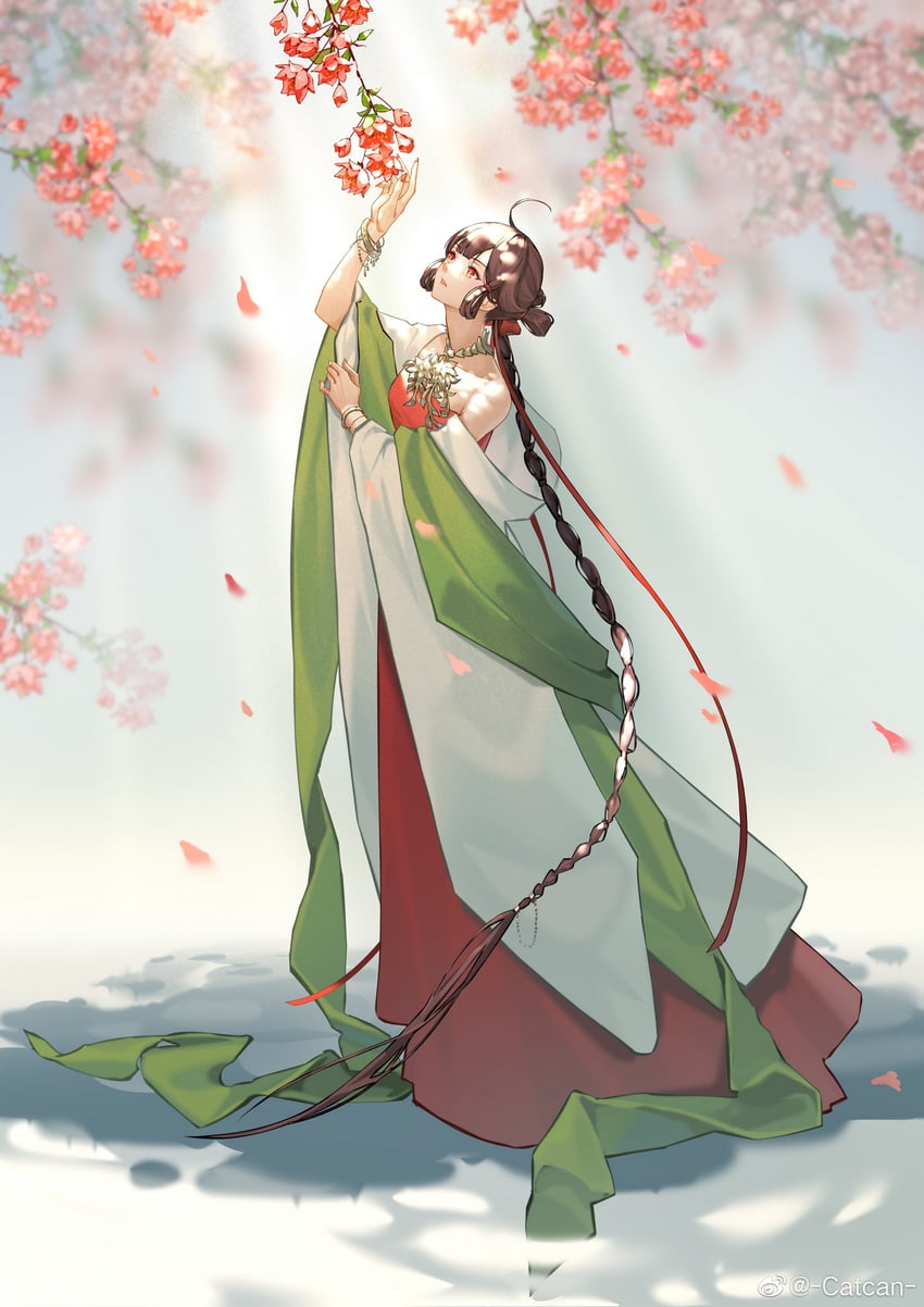 yuezheng ling (vocaloid and 1 more) drawn by catcan