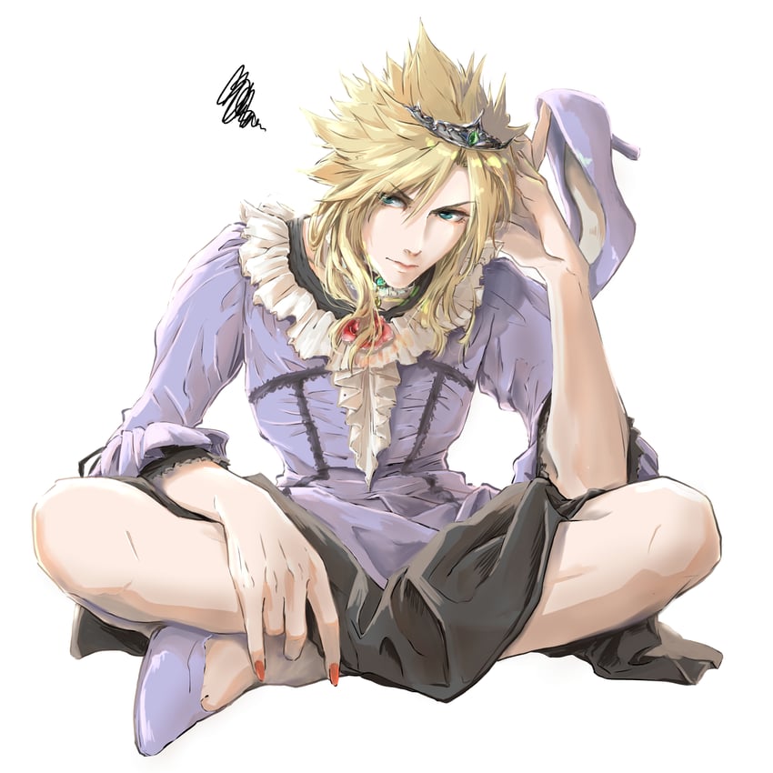 cloud strife (final fantasy and 2 more) drawn by x_xxx05