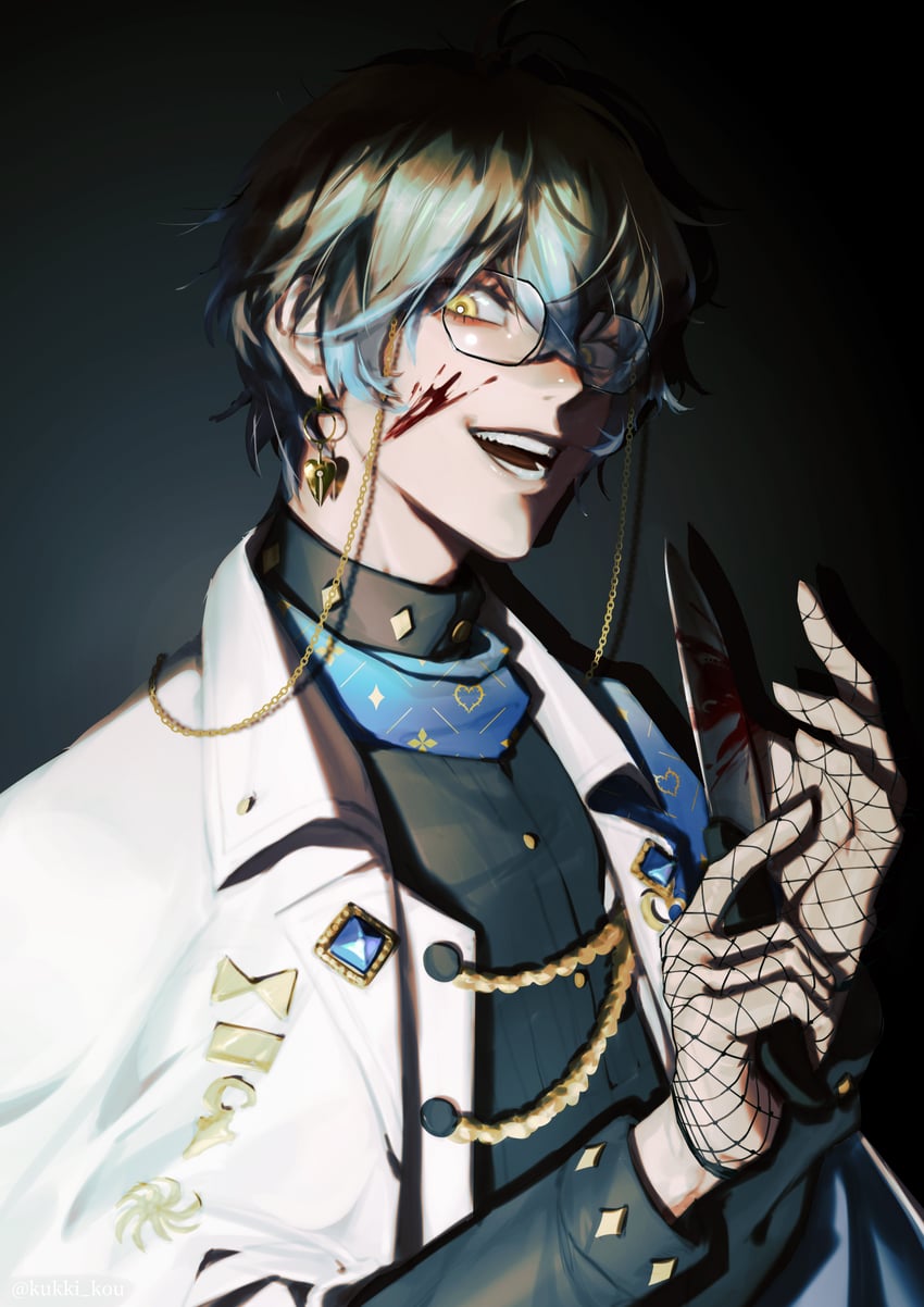 ike eveland (nijisanji and 1 more) drawn by kukki_kou