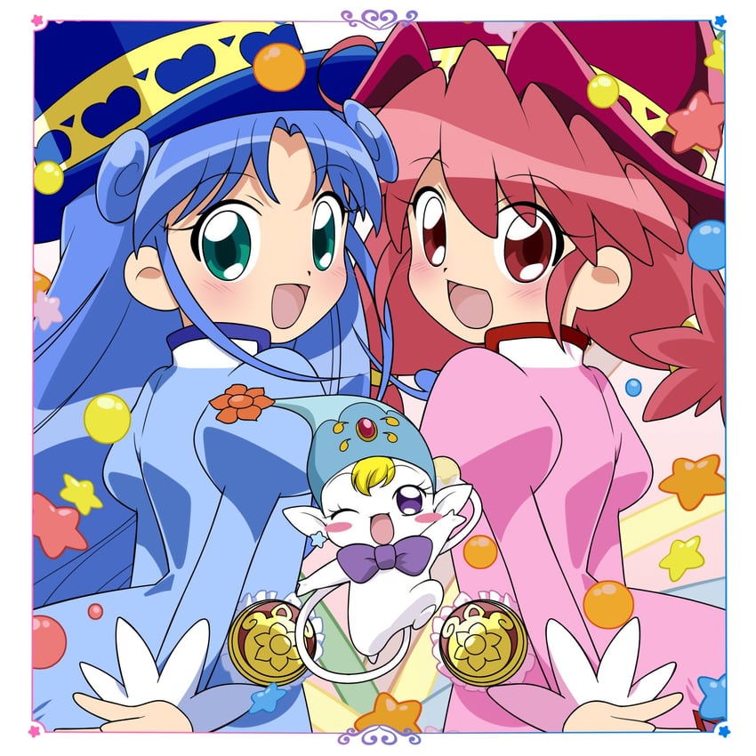 fine, rein, and pumo (fushigiboshi no futago hime) drawn by chaimaou