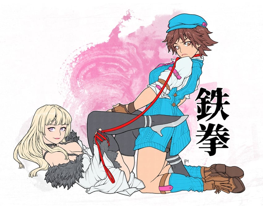 kazama asuka and lili (tekken and 1 more) drawn by saigados