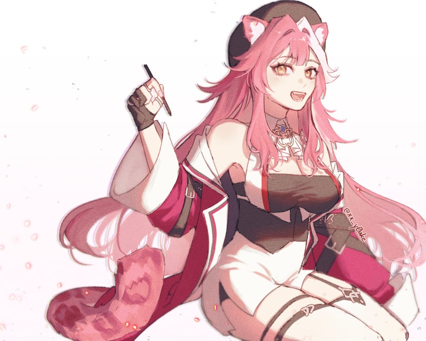 raora panthera (hololive and 1 more) drawn by y0ake