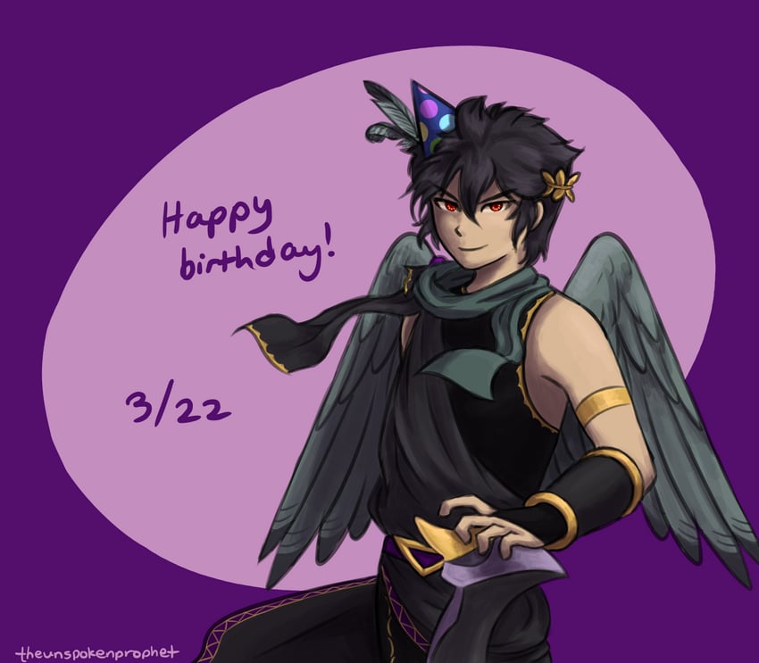 dark pit (kid icarus and 1 more) drawn by toodlingart