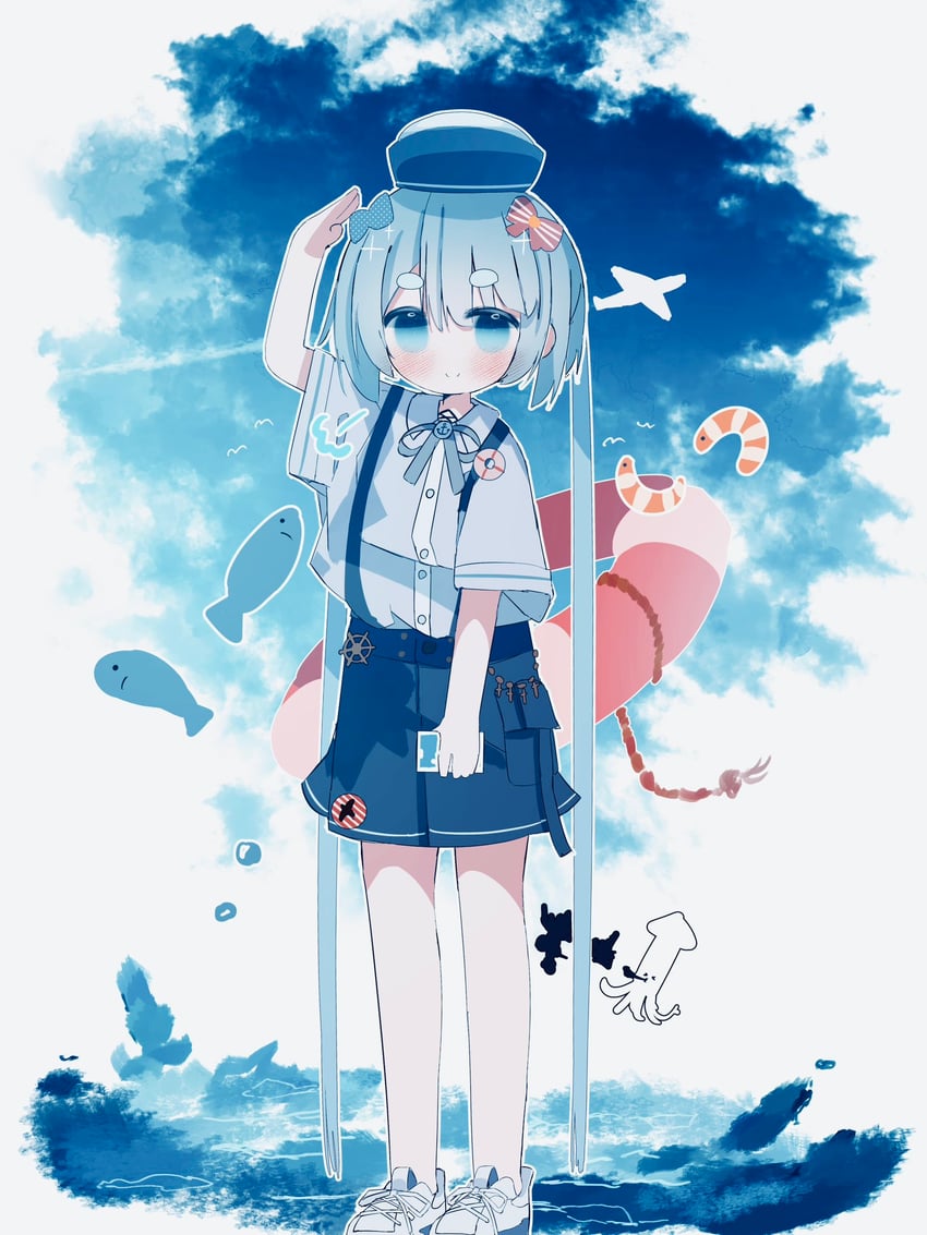 hatsune miku and yokohama doll museum miku (vocaloid) drawn by syare_0603