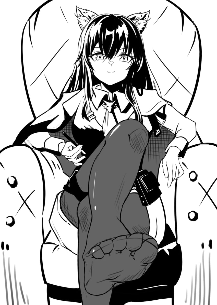 texas and texas the omertosa (arknights) drawn by hongsan_smile