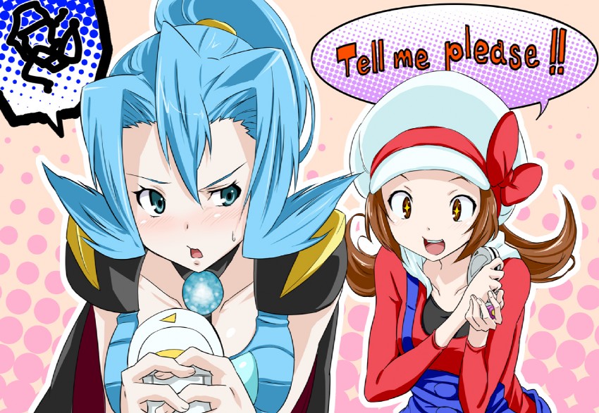 lyra and clair (pokemon and 1 more) drawn by toru_k