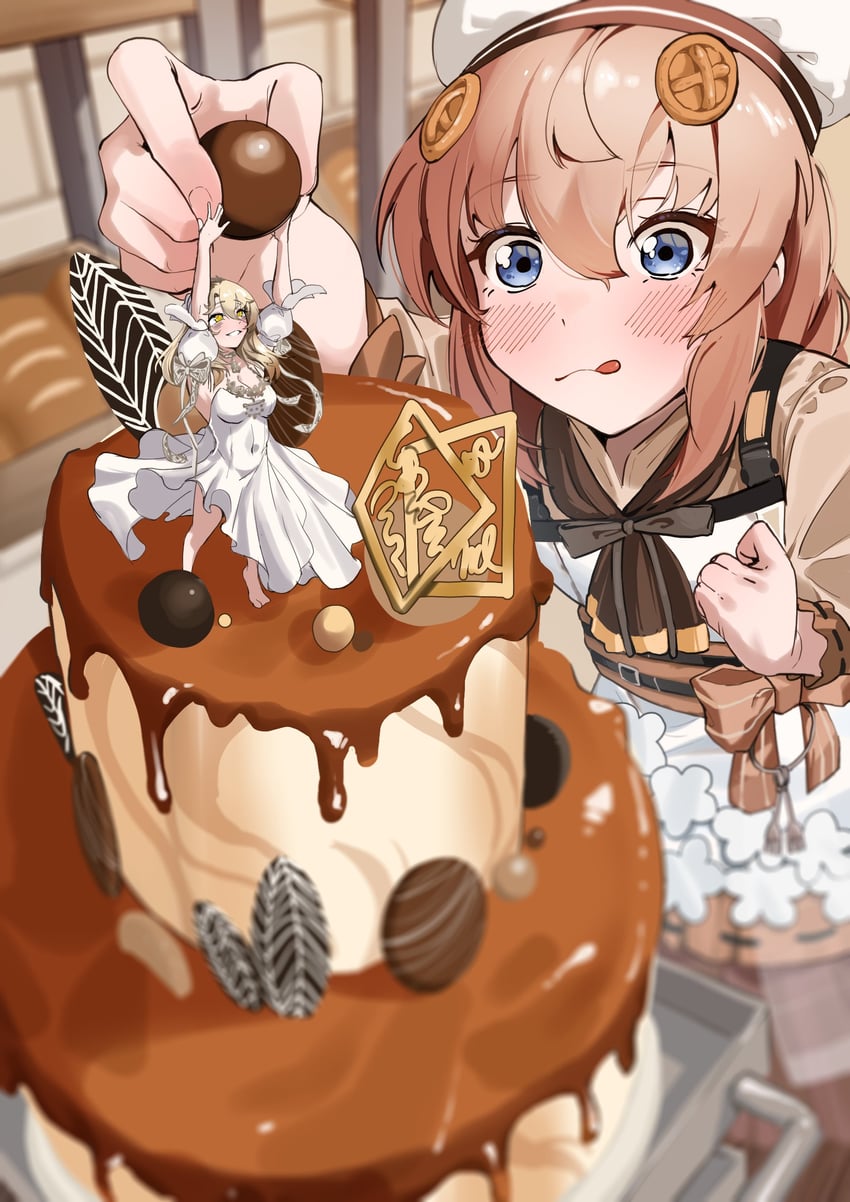 fnc, x95, and choco (girls' frontline and 1 more) drawn by ert_raitsui