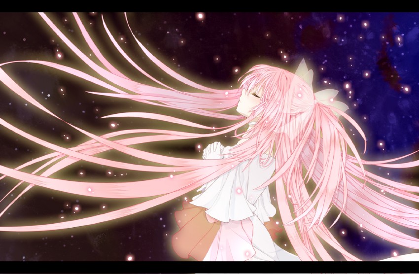 kaname madoka and ultimate madoka (mahou shoujo madoka magica) drawn by mirakururu
